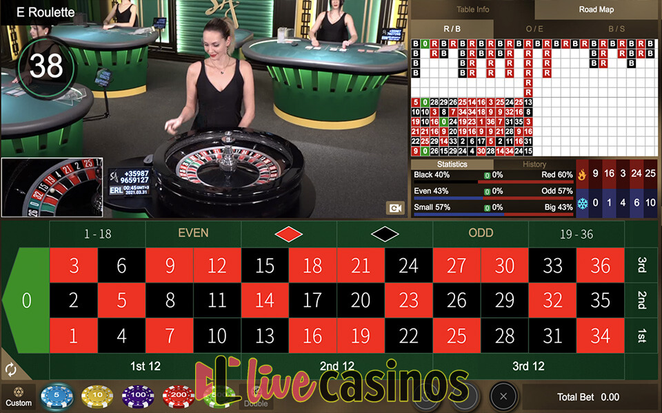 SA Gaming Live Roulette