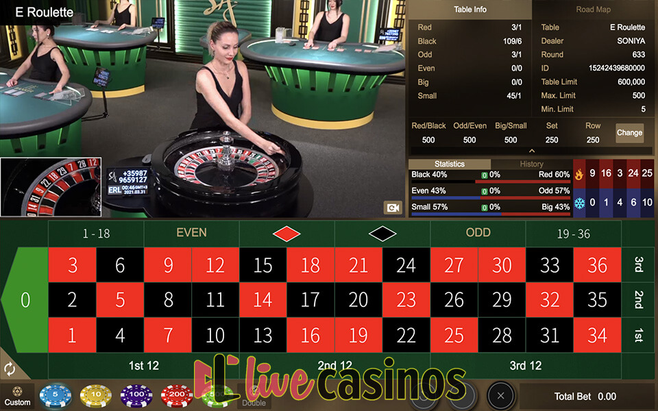 SA Gaming Live Roulette