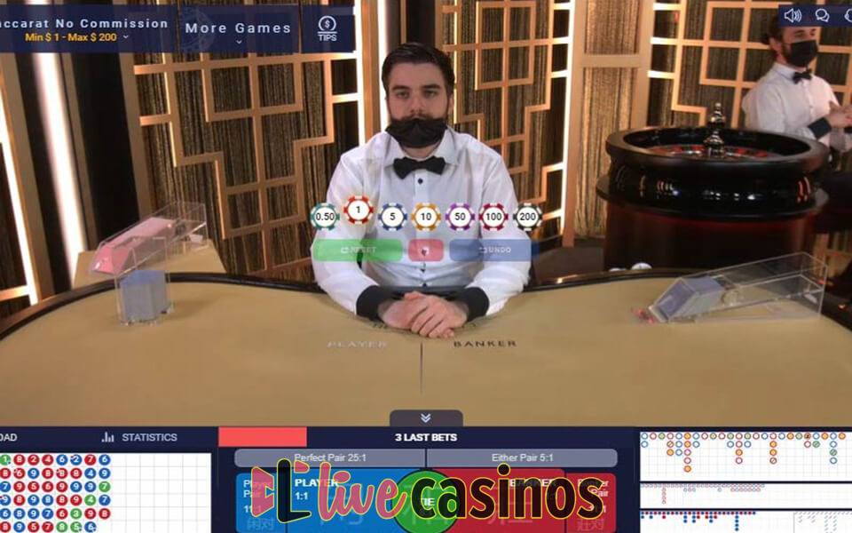 Live No Commission Baccarat (Ezugi)