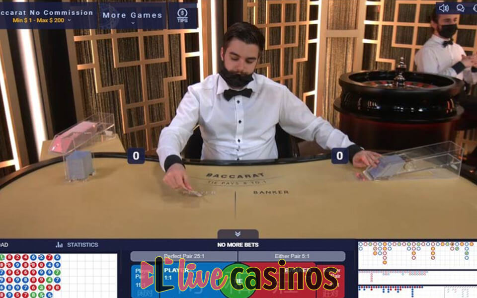 Live No Commission Baccarat (Ezugi)