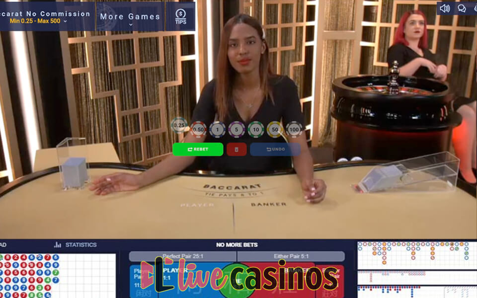 Live No Commission Baccarat (Ezugi)