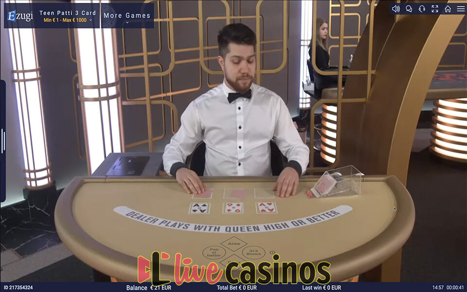 Live Teen Patti (Ezugi)