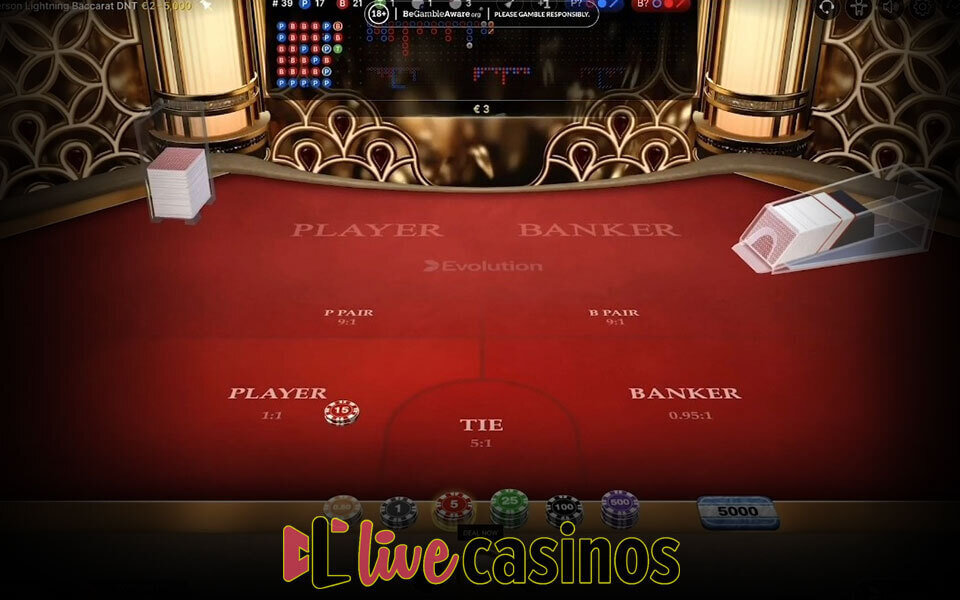 First Person Lightning Baccarat