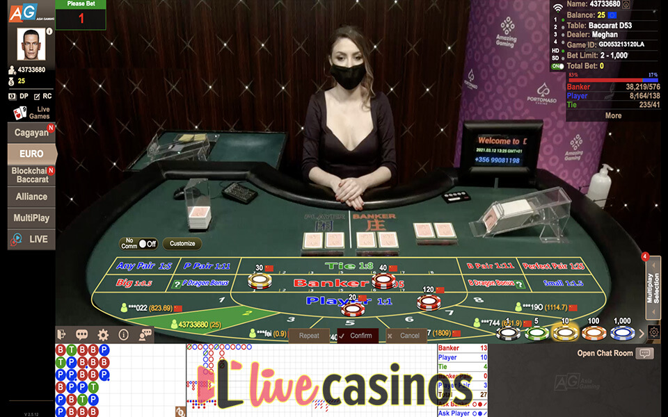 Live Baccarat AGIN Vegas