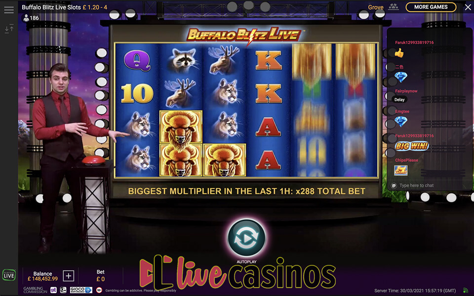 Buffalo Blitz Live Slots