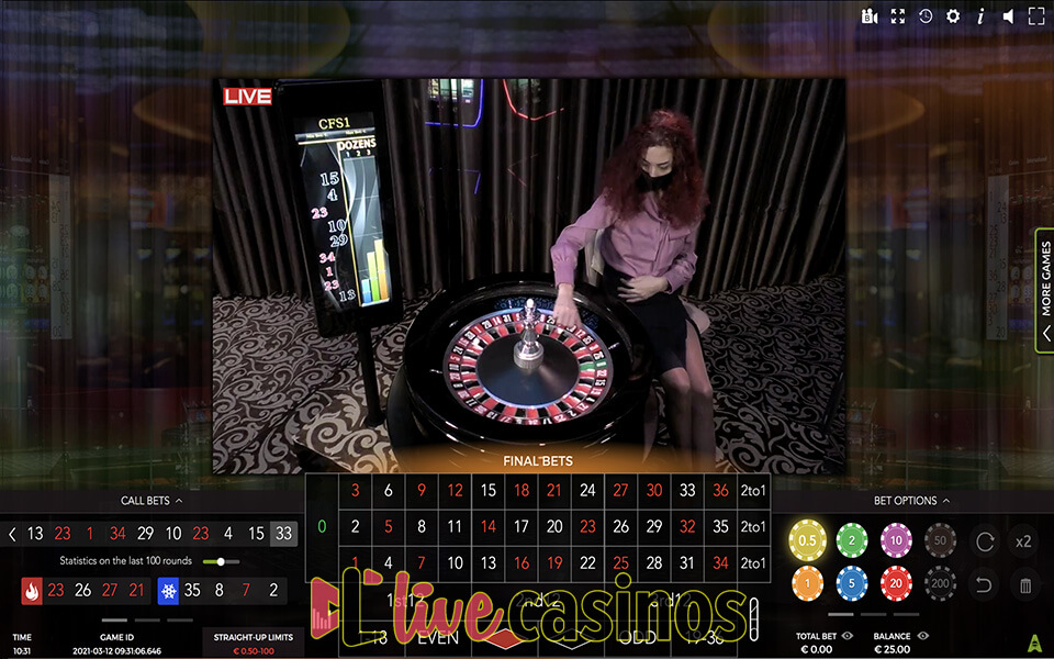 Casino Floor Studio Roulette