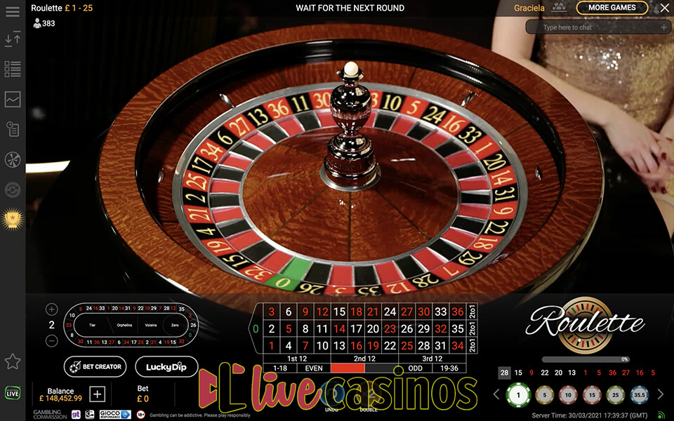 Live Grand Roulette