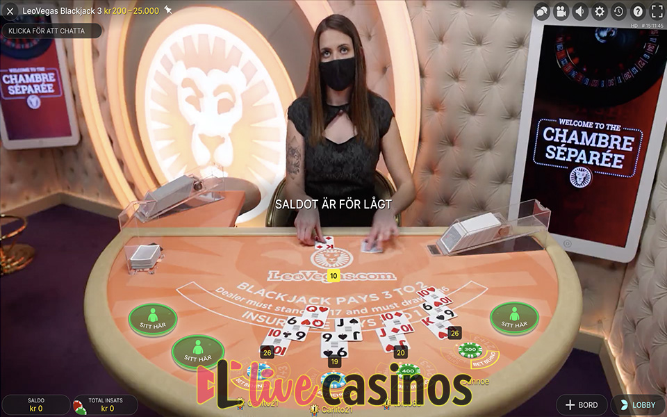 Live Blackjack LeoVegas