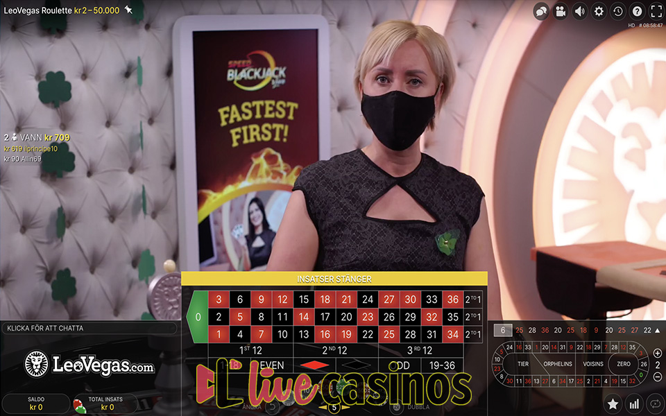 Live Roulette LeoVegas