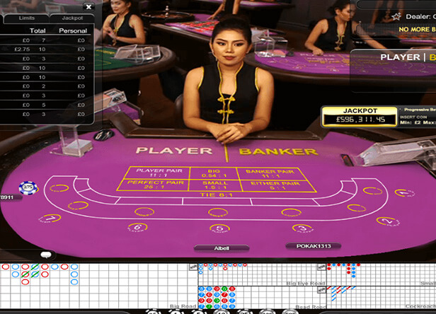 Live Progressive Baccarat