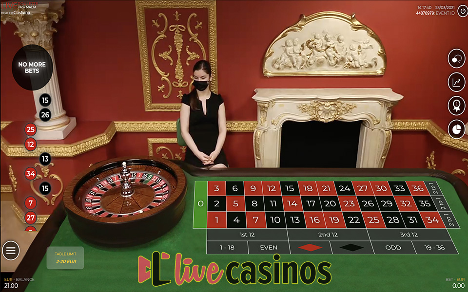 Live Roulette Macao (LiveG24)