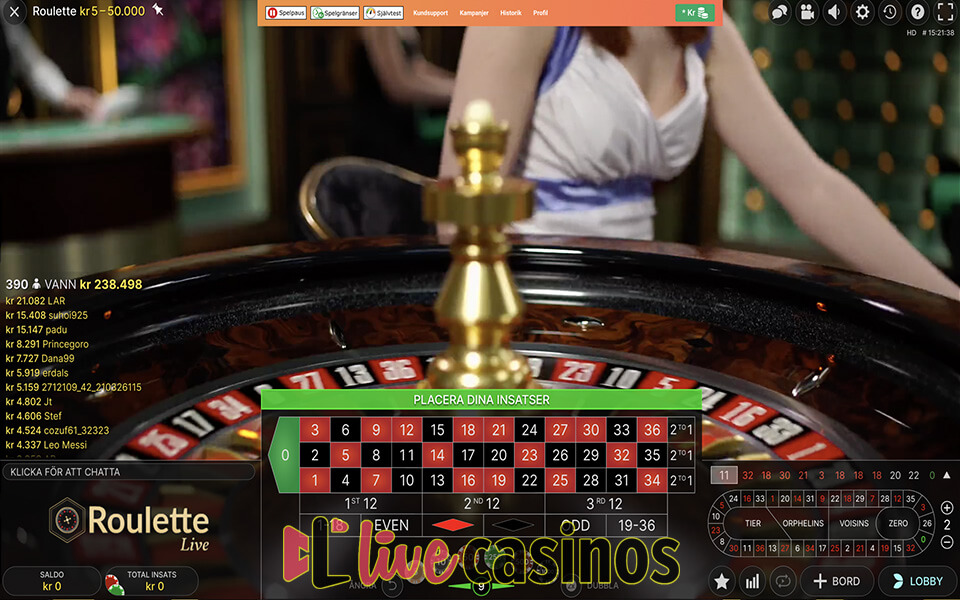 Live Vegas Roulette