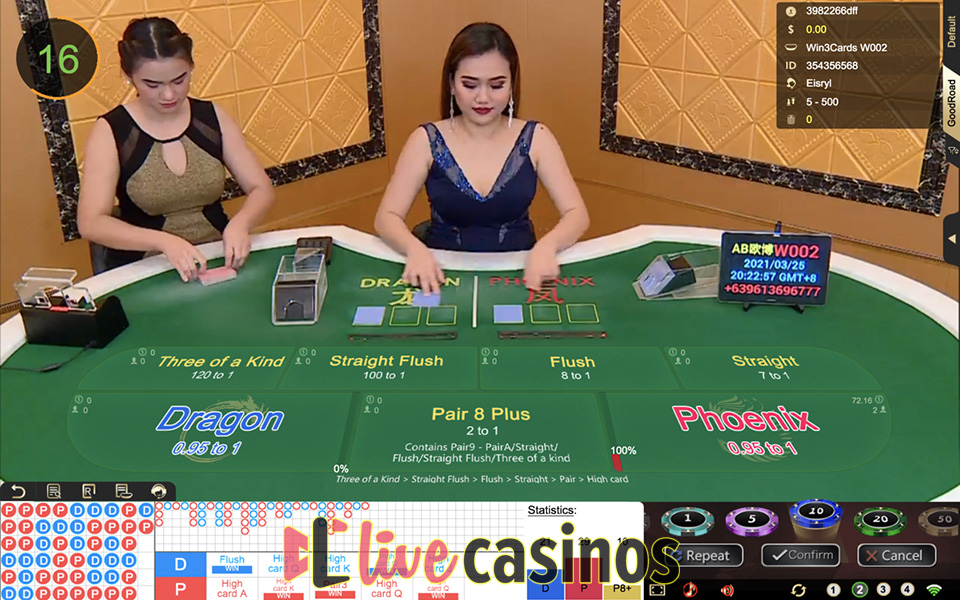 Live Win 3 Cards