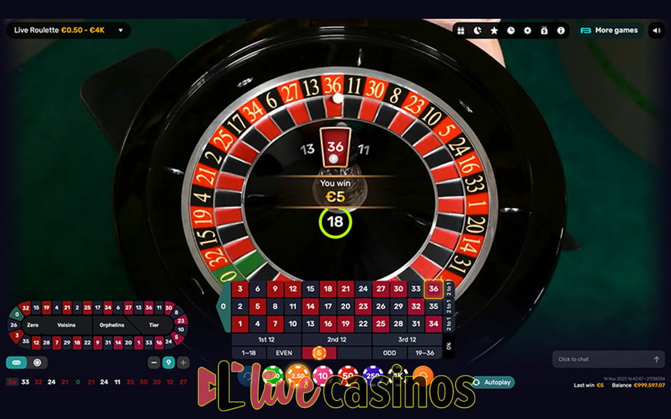 ICONIC21 Live Roulette