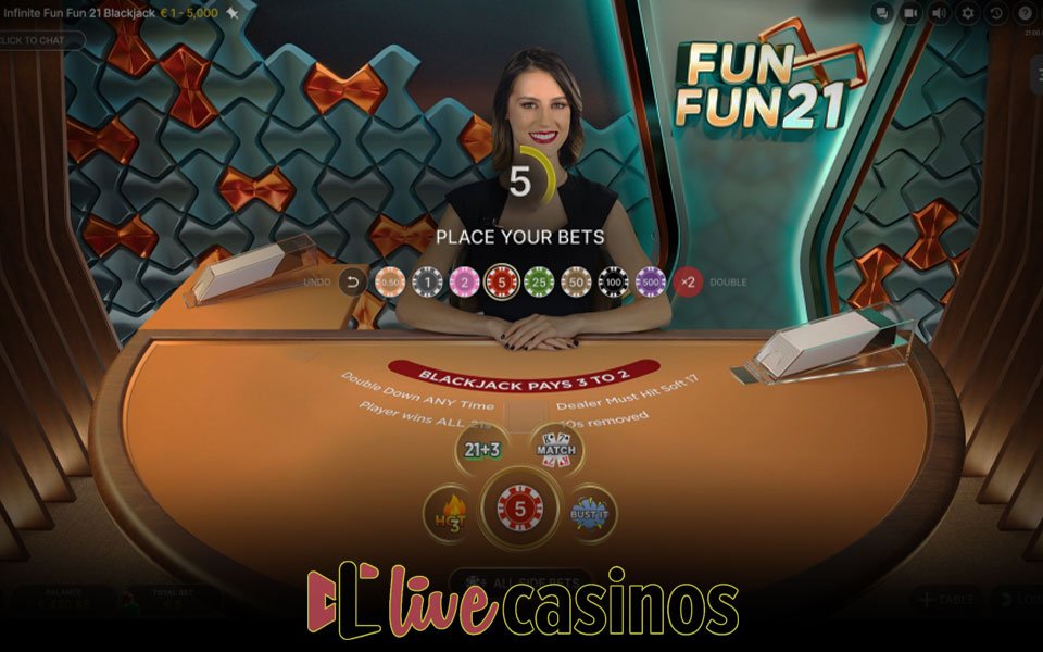 Infinite Fun Fun 21 Blackjack Live