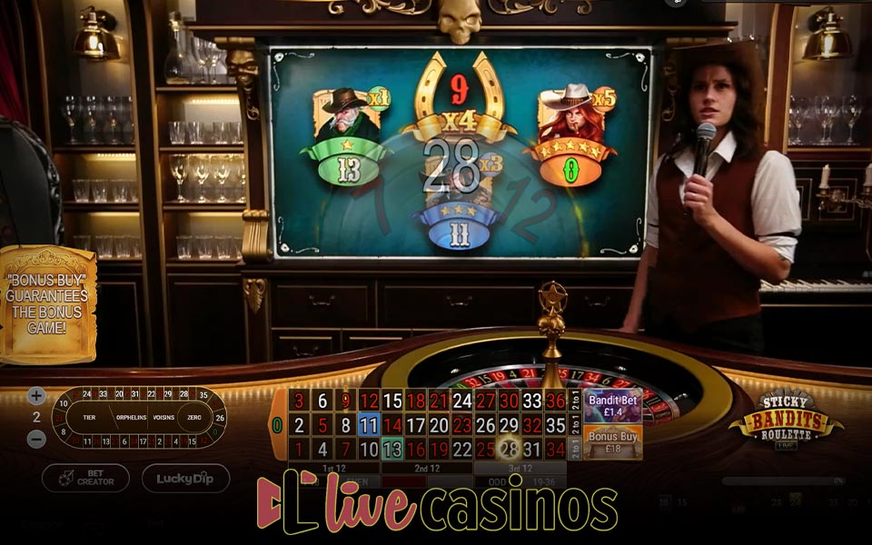 Sticky Bandits Roulette Live