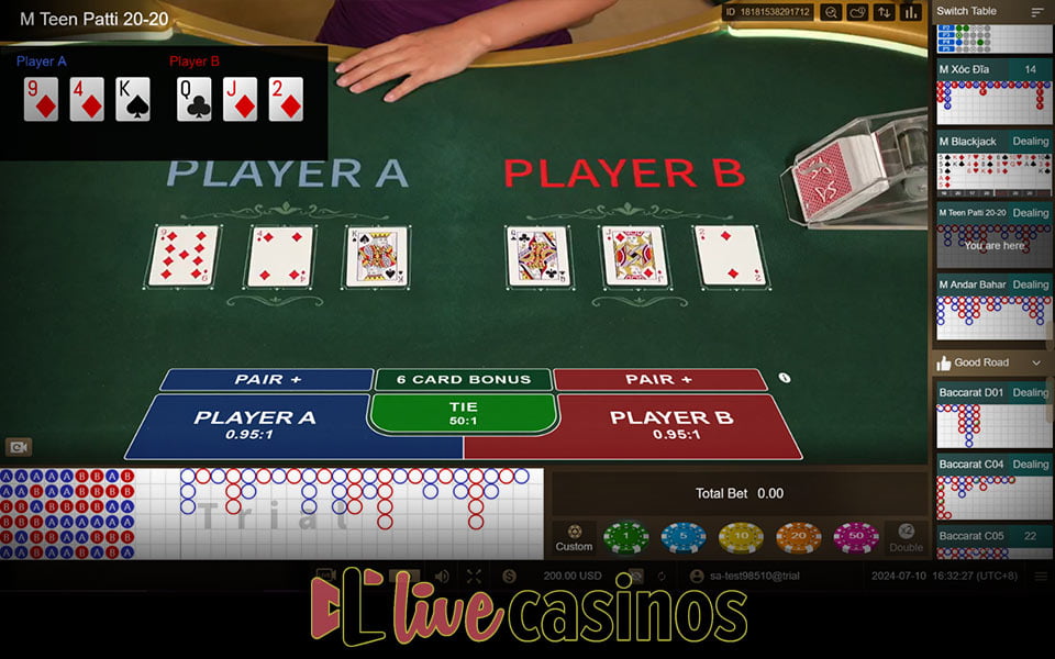 Teen Patti 20-20 Live