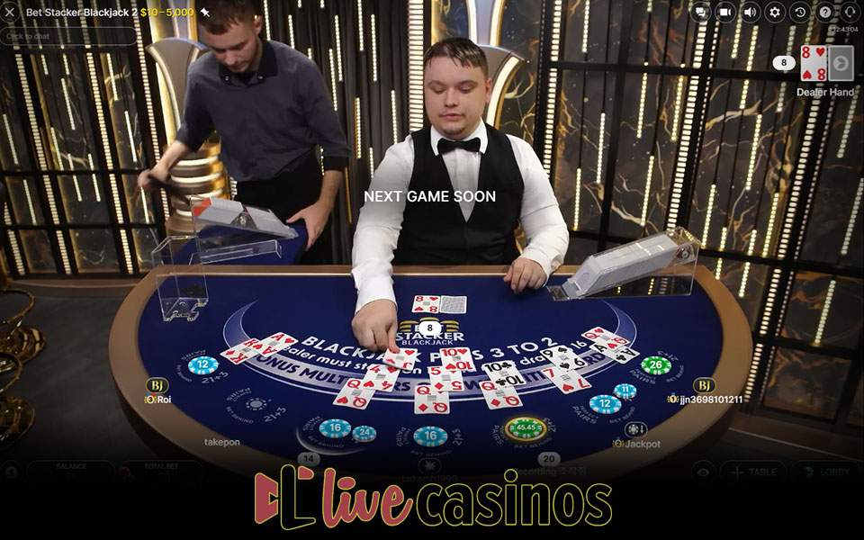 Bet Stacker Blackjack Live